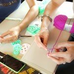 Crochet de carrés granny dans le Thalys pour un week-end