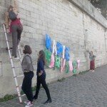 Marie Marvingt pose sur le quai
